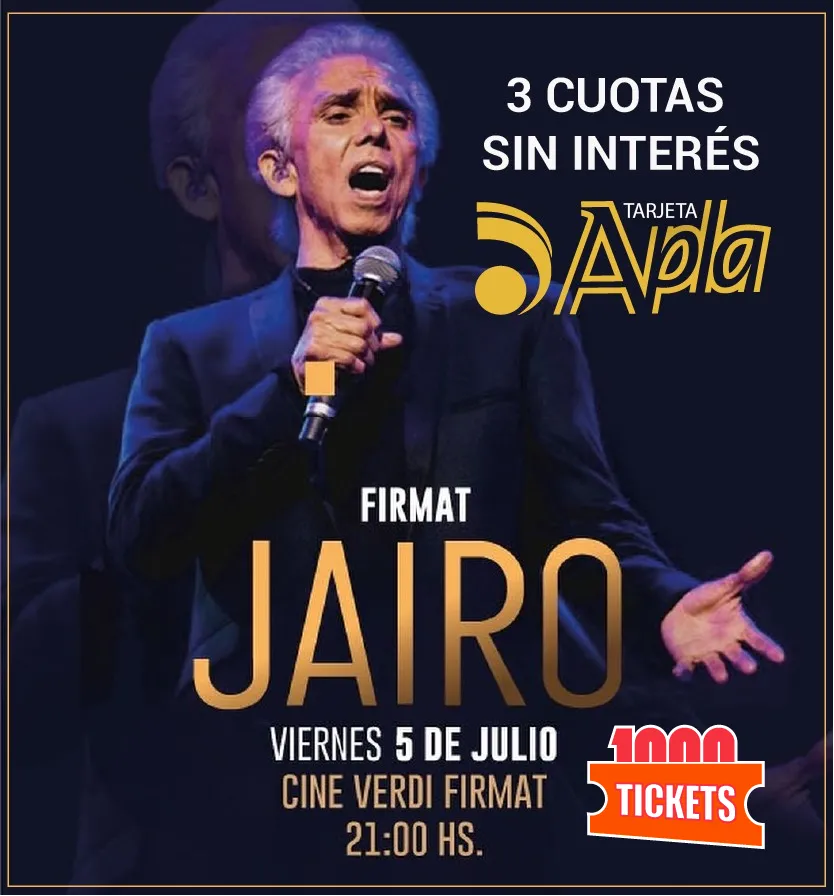 JAIRO en Firmat, Gira Nacional 2024