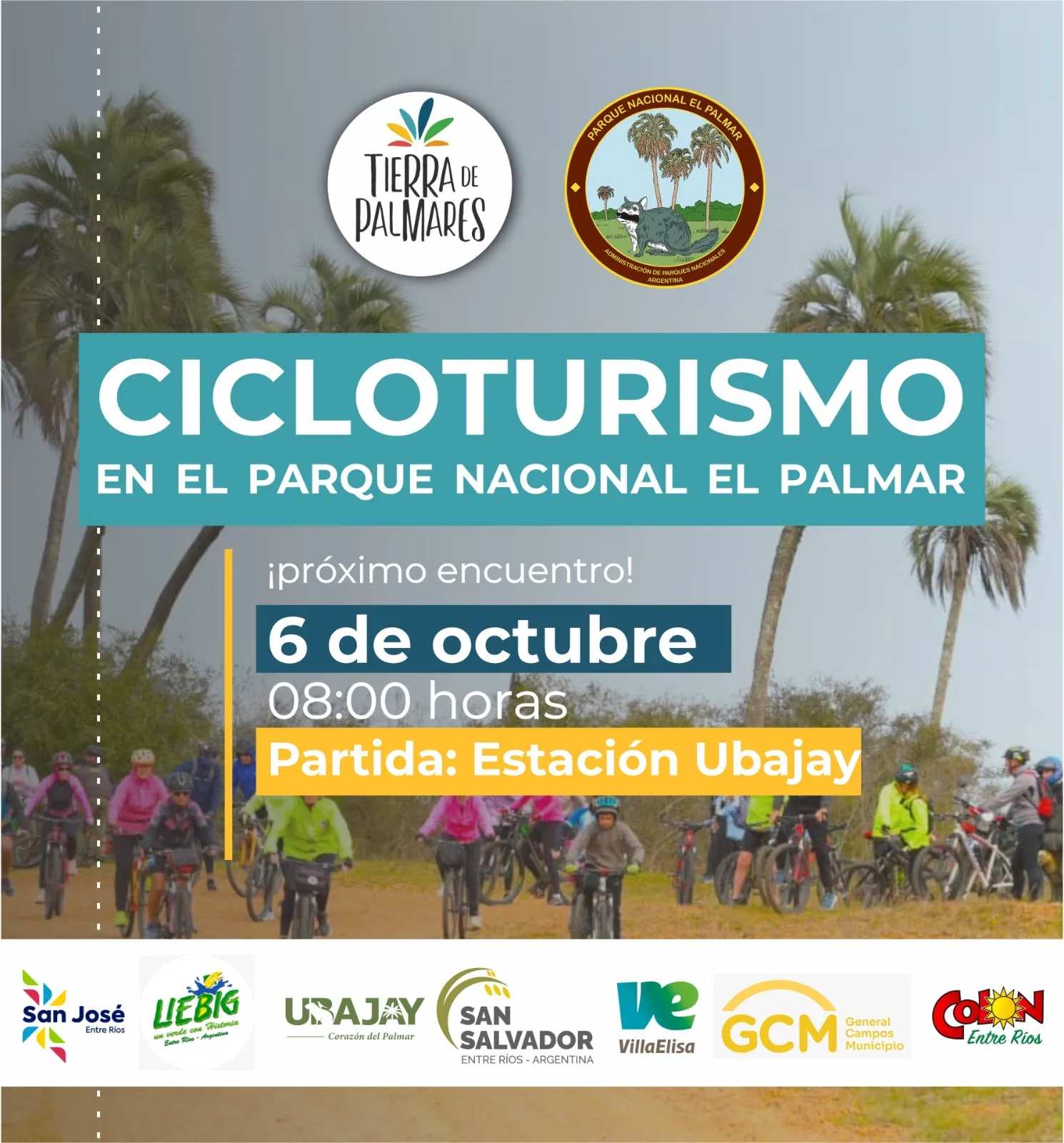 CICLOTURISMO EN EL PALMAR