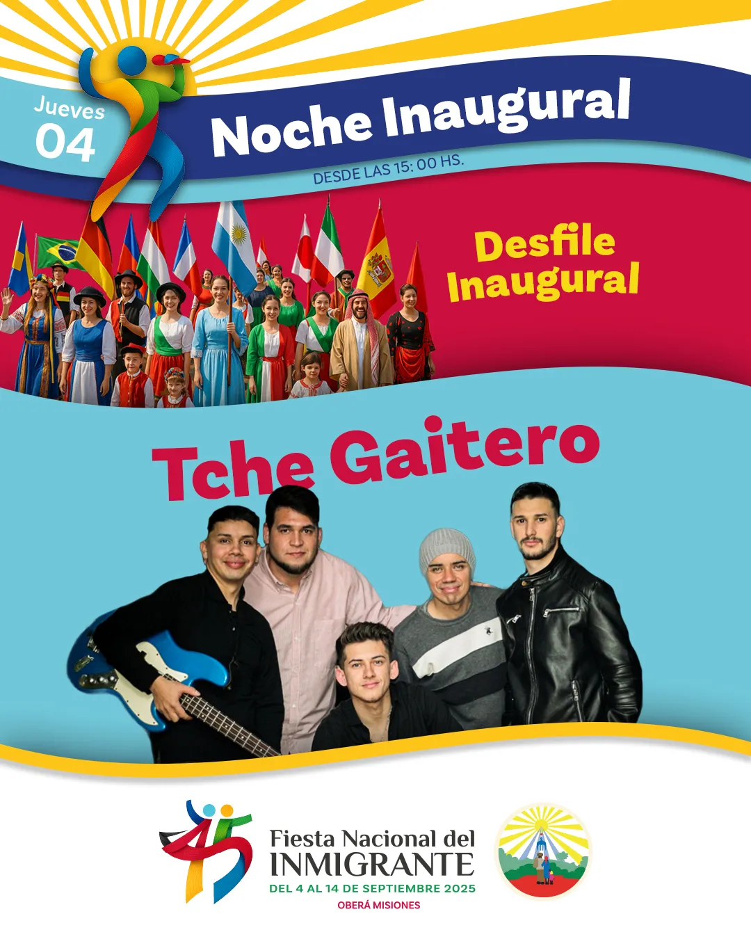 JUEVES 4 DIA INAGURAL - ENTRADA LIBRE Y GRATUITA