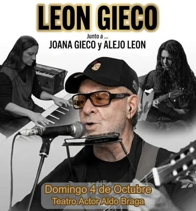 LEON GIECO junto a Joana Gieco y Alejo León