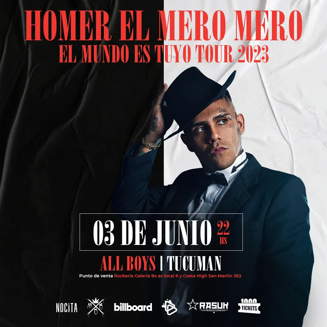HOMER EL MERO MERO EN TUCUMÁN - TOUR 2023